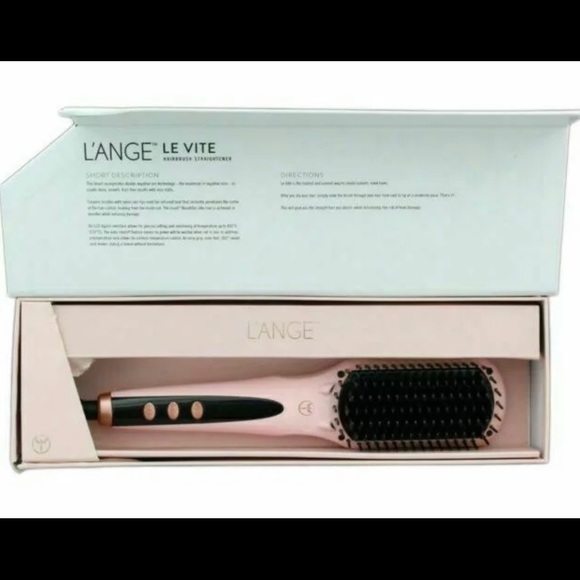 Brand New The L\'ange Straightening Brush PINK (orig. box still wrapped) main image 10
